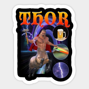 THOR (Ancient Mythological Figure) Parody God Rap Tee, Tapestry, Mug, Sticker + More Sticker